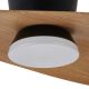 Lustre cu ventilator - Lustra LED cu Ventilator si telecomanda SURFER negru/ lemn