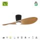 Lustre cu ventilator - Lustra LED cu Ventilator si telecomanda SURFER negru/ lemn