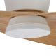 Lustre cu ventilator - Lustra LED cu Ventilator si telecomanda SURFER alb/ lemn