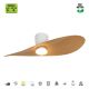 Lustre cu ventilator - Lustra LED cu Ventilator si telecomanda SURFER alb/ lemn