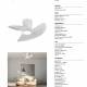 Lustre cu ventilator - Lustra LED cu Ventilator si telecomanda ONA alb