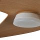 Lustre cu ventilator - Lustra LED cu Ventilator si telecomanda ONA alb/ lemn