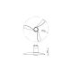 Lustre cu ventilator - Lustra LED cu Ventilator si telecomanda NEMO alb/lemn