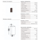 Aplice - Aplica exterior iluminat sus si jos IP65 BROM corten