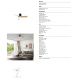 Lustre cu ventilator - Lustra LED cu Ventilator si telecomanda NEMO negru/lemn