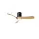 Lustre cu ventilator - Lustra LED cu Ventilator si telecomanda NEMO M negru/lemn