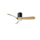 Lustre cu ventilator - Lustra LED cu Ventilator si telecomanda NEMO M negru/lemn