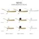 Lustre cu ventilator - Lustra LED cu Ventilator si telecomanda NEMO M negru/lemn