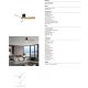 Lustre cu ventilator - Lustra LED cu Ventilator si telecomanda NEMO M negru/lemn