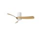 Lustre cu ventilator - Lustra LED cu Ventilator si telecomanda NEMO M alb/lemn