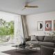 Lustre cu ventilator - Lustra LED cu Ventilator si telecomanda NEMO M alb/lemn