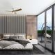 Lustre cu ventilator - Lustra LED cu Ventilator si telecomanda NEMO G alb/lemn