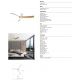 Lustre cu ventilator - Lustra LED cu Ventilator si telecomanda NEMO G alb/lemn
