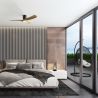 Lustra LED cu Ventilator si telecomanda NEMO G negru/lemn