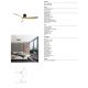 Lustre cu ventilator - Lustra LED cu Ventilator si telecomanda NEMO G negru/lemn