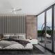 Lustre cu ventilator - Lustra LED cu Ventilator si telecomanda NEMO G alb
