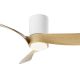 Lustre cu ventilator - Lustra LED cu Ventilator si telecomanda NEMO II XS alb/lemn