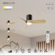Lustre cu ventilator - Lustra LED cu Ventilator si telecomanda NEMO II XS negru/lemn