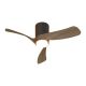 Lustre cu ventilator - Lustra LED cu Ventilator si telecomanda NEMO II XS negru/nuc