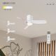 Lustre cu ventilator - Lustra LED cu Ventilator si telecomanda NEMO II XS alb