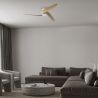 Ventilator smart Bluetooth si telecomanda GROENLAND M, alb/ lemn