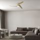 Lustre cu ventilator - Ventilator smart Bluetooth si telecomanda GROENLAND M, alb/ lemn