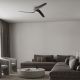 Lustre cu ventilator - Ventilator smart Bluetooth si telecomanda GROENLAND M negru