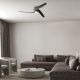 Lustre cu ventilator - Ventilator smart Bluetooth si telecomanda GROENLAND M negru
