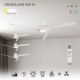 Lustre cu ventilator - Ventilator smart Bluetooth si telecomanda GROENLAND M alb