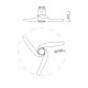 Lustre cu ventilator - Ventilator smart Bluetooth si telecomanda GROENLAND s alb