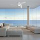 Lustre cu ventilator - Ventilator smart Bluetooth si telecomanda GROENLAND s alb