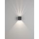 Aplice - Aplica LED iluminat exterior ambiental IP65 VECTOR gri inchis