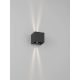 Aplice - Aplica LED iluminat exterior ambiental IP65 VECTOR gri inchis