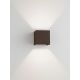 Aplice - Aplica LED iluminat exterior ambiental IP65 VECTOR maro corten