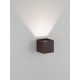 Aplice - Aplica LED iluminat exterior ambiental IP65 VECTOR maro corten