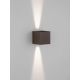 Aplice - Aplica LED iluminat exterior ambiental IP65 VECTOR maro corten