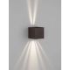 Aplice - Aplica LED iluminat exterior ambiental IP65 VECTOR maro corten