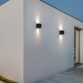 Aplice - Aplica LED iluminat exterior ambiental IP65 VECTOR negru