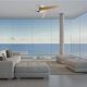 Lustre cu ventilator - Ventilator smart Bluetooth si telecomanda GROENLAND S, alb/ lemn
