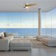 Lustre cu ventilator - Ventilator smart Bluetooth si telecomanda GROENLAND S, alb/ lemn