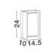 Aplice - Aplica LED iluminat exterior IP65 LYSS