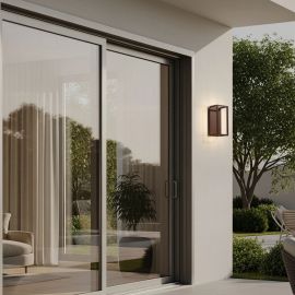 Aplica LED iluminat exterior IP65 DEVIN maro corten