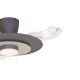 Lustre cu ventilator - Lustra LED cu ventilator palete retractabile KYOTO maro cafe
