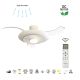 Lustre cu ventilator - Lustra LED cu ventilator palete retractabile KYOTO alb