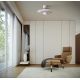 Lustre cu ventilator - Lustra LED cu ventilator palete retractabile KYOTO alb
