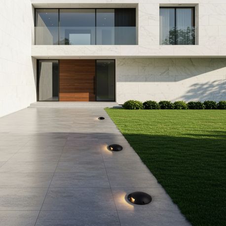 Spoturi - Spot aplicat sol/ perete exterior IP67, LED 3W 2700K, IK10 ROUTE
