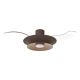Lustre cu ventilator - Lustra LED cu ventilator palete retractabile PATAGONIA maro cafe