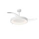 Lustre cu ventilator - Lustra LED cu ventilator palete retractabile NISEKO L alb