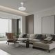 Lustre cu ventilator - Lustra LED cu ventilator palete retractabile NISEKO S alb