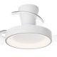 Lustre cu ventilator - Lustra LED cu ventilator palete retractabile NISEKO XS alb